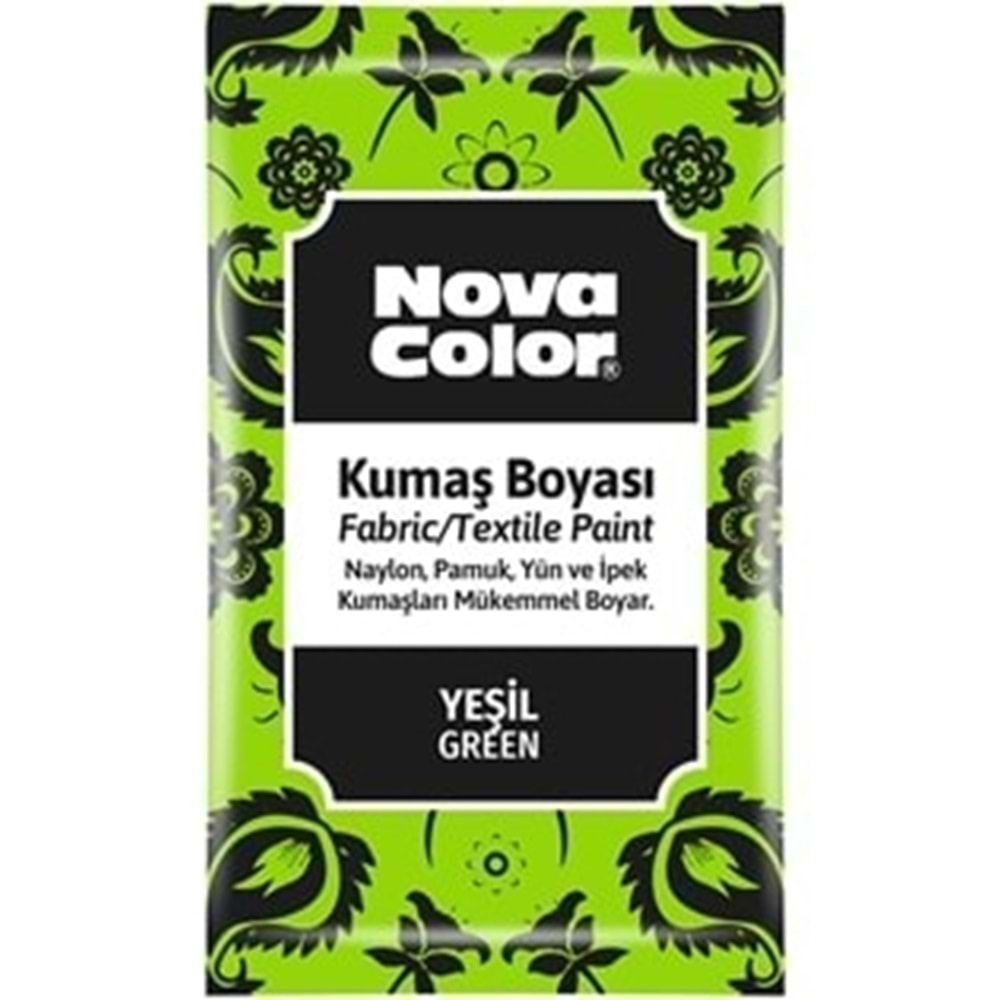 Nova Color Kumaş Boyası Toz Yeşil 12 Gr.