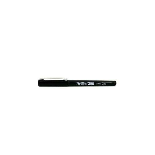 Artline 200N Fine Keçe Uçlu Yazı Kalemi 0.4 Mm Siyah