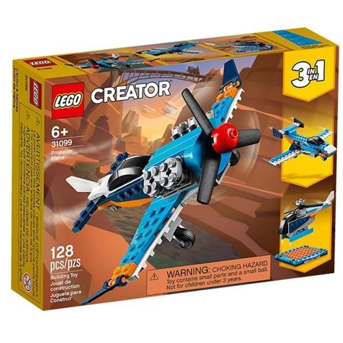 Lego Creator 3ü 1 Arada Pervaneli Uçak 31099