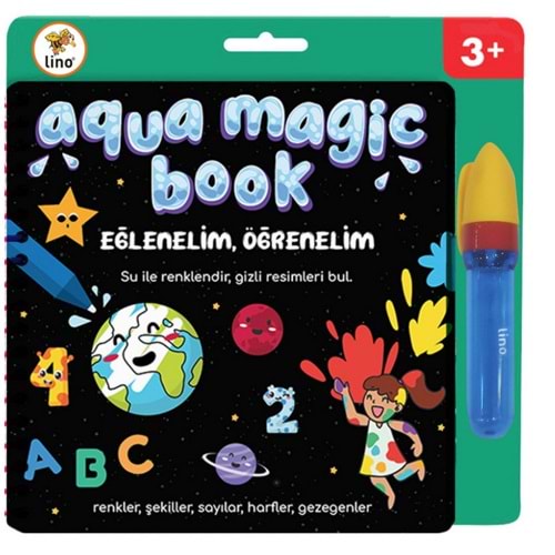 Lino Aqua Magic Book Eğlenelim, Öğrenelim (Sihirli Boyama Kitabı)