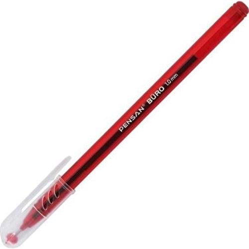 Pensan Büro Kırmızı Tükenmez Kalem 1 Mm.