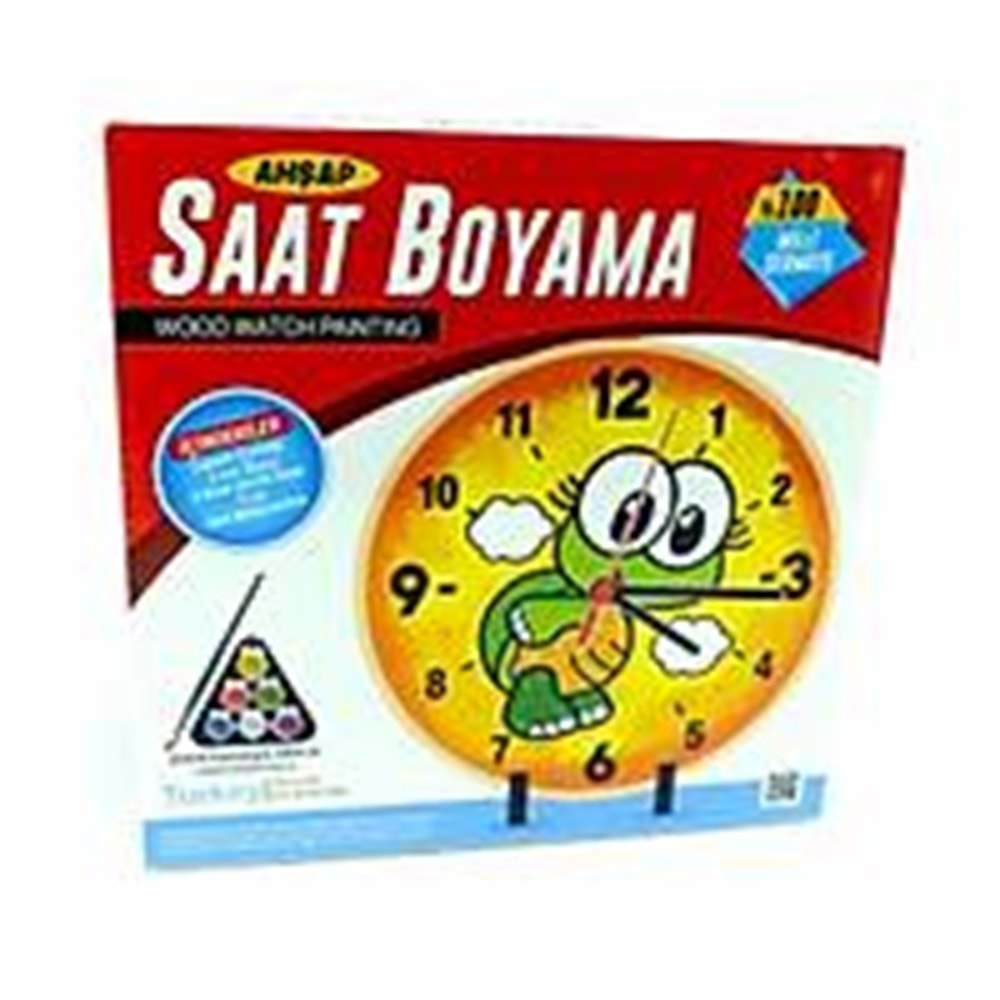 Ahşap Saat Boyama S16 Kum Toys