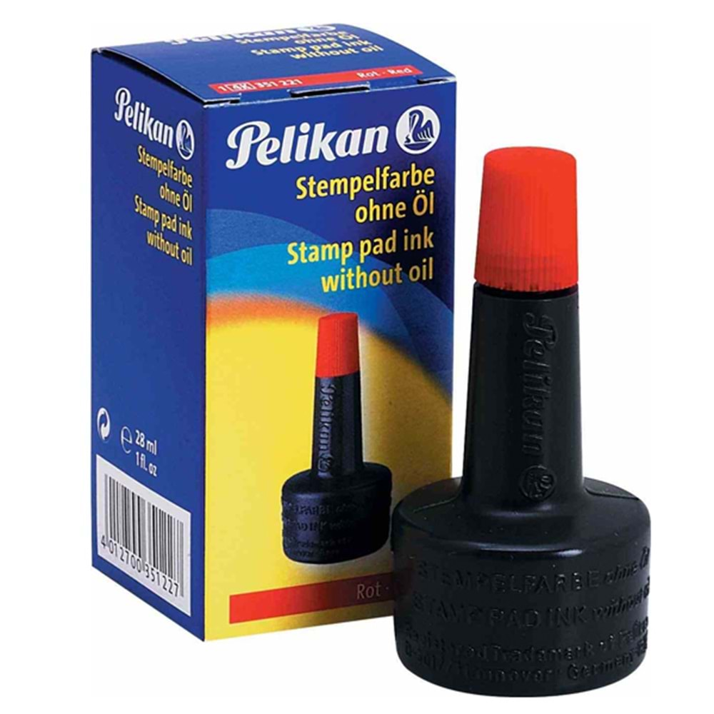 Pelikan Istampa Mürekkebi 30 Cc Kırmızı