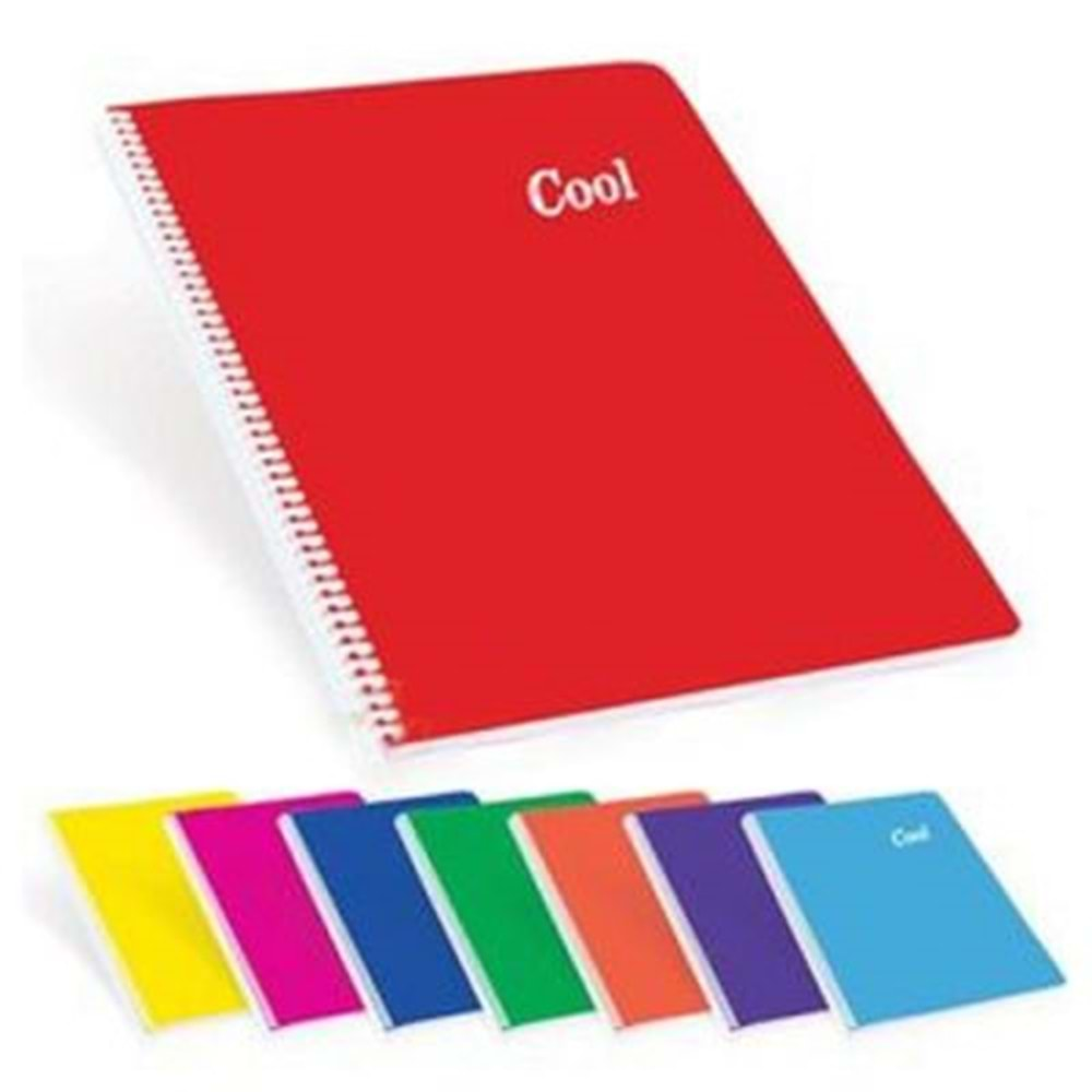 Keskin Color A4 72 Yp. Çizgili PP Kp. Spiralli Cool Defter