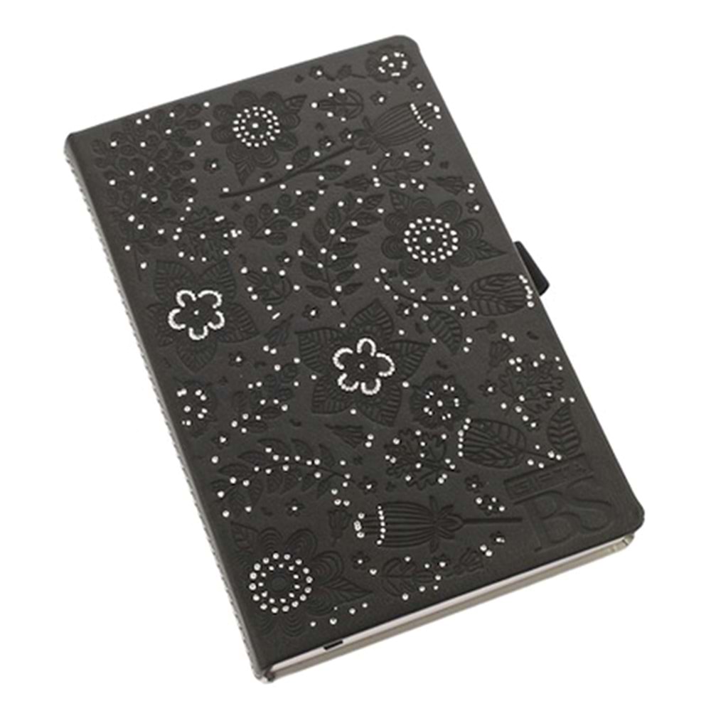 Bs Notes İplik Dikişli Deri Kapak 104 Yaprak Çizgisiz Defter (2778) Gıpta