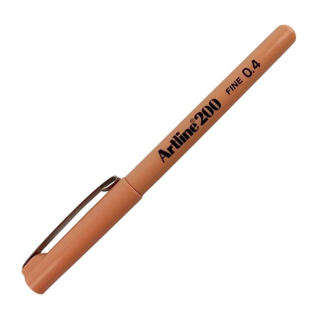 Artline 200N Fine Keçe Uçlu Yazı Kalemi Uç 0.4 Mm Kayısı