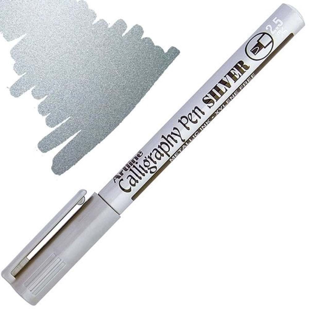 Artline Kaligrafi Kalemi Kesik Uçlu 2.5 MM Gümüş EK993XF