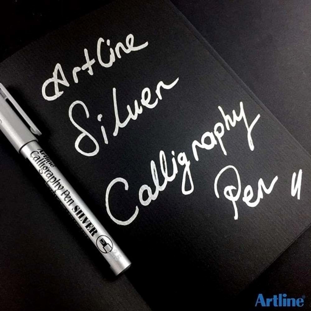 Artline Kaligrafi Kalemi Kesik Uçlu 2.5 MM Gümüş EK993XF