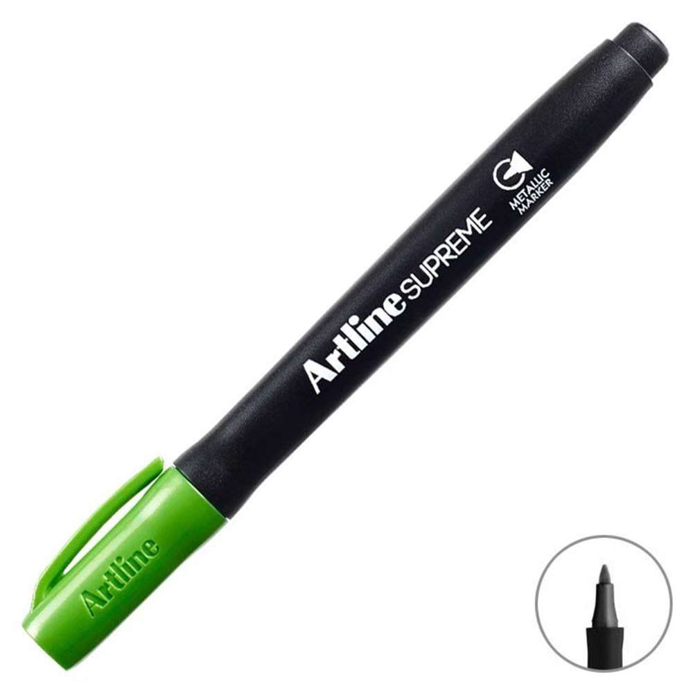 Artline Supreme 1.0 mm Metalik Yeşil Permanent Marker Kalem