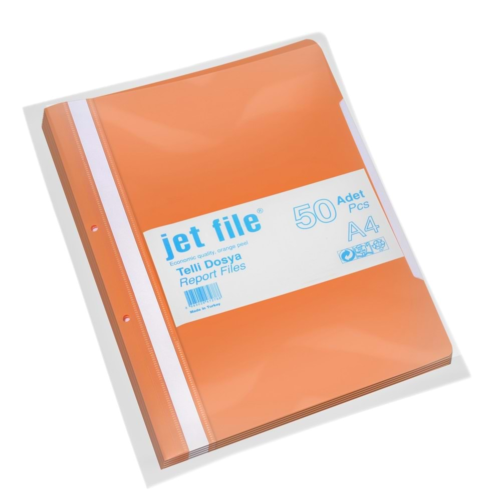 Jet File Pp Telli Dosya Turuncu 50 Li Dos-Ttj140