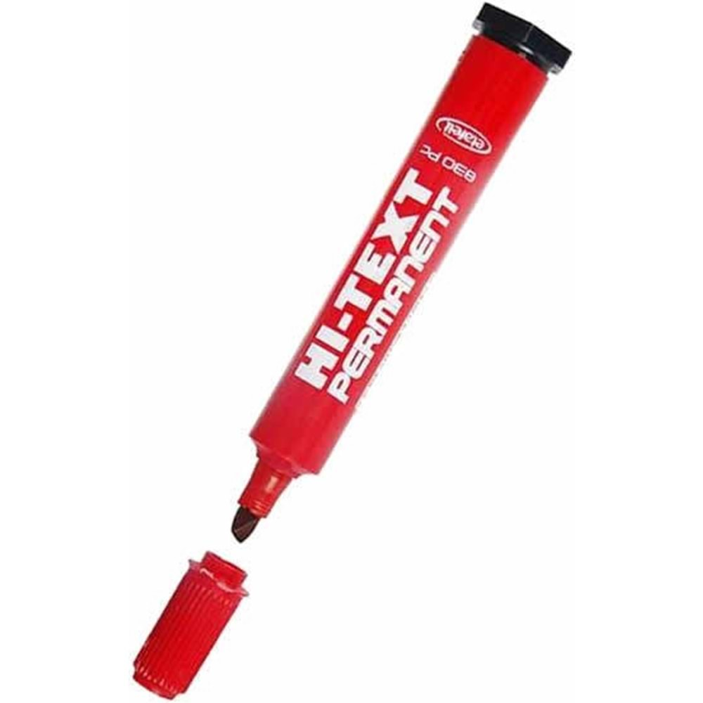 Hi-Text Marker Kesik Uç Kırmızı 830PCK