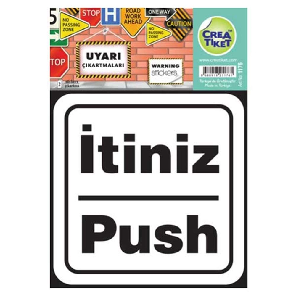 Uyarı İtiniz / Push Etiketi Uyarı Etiketleri