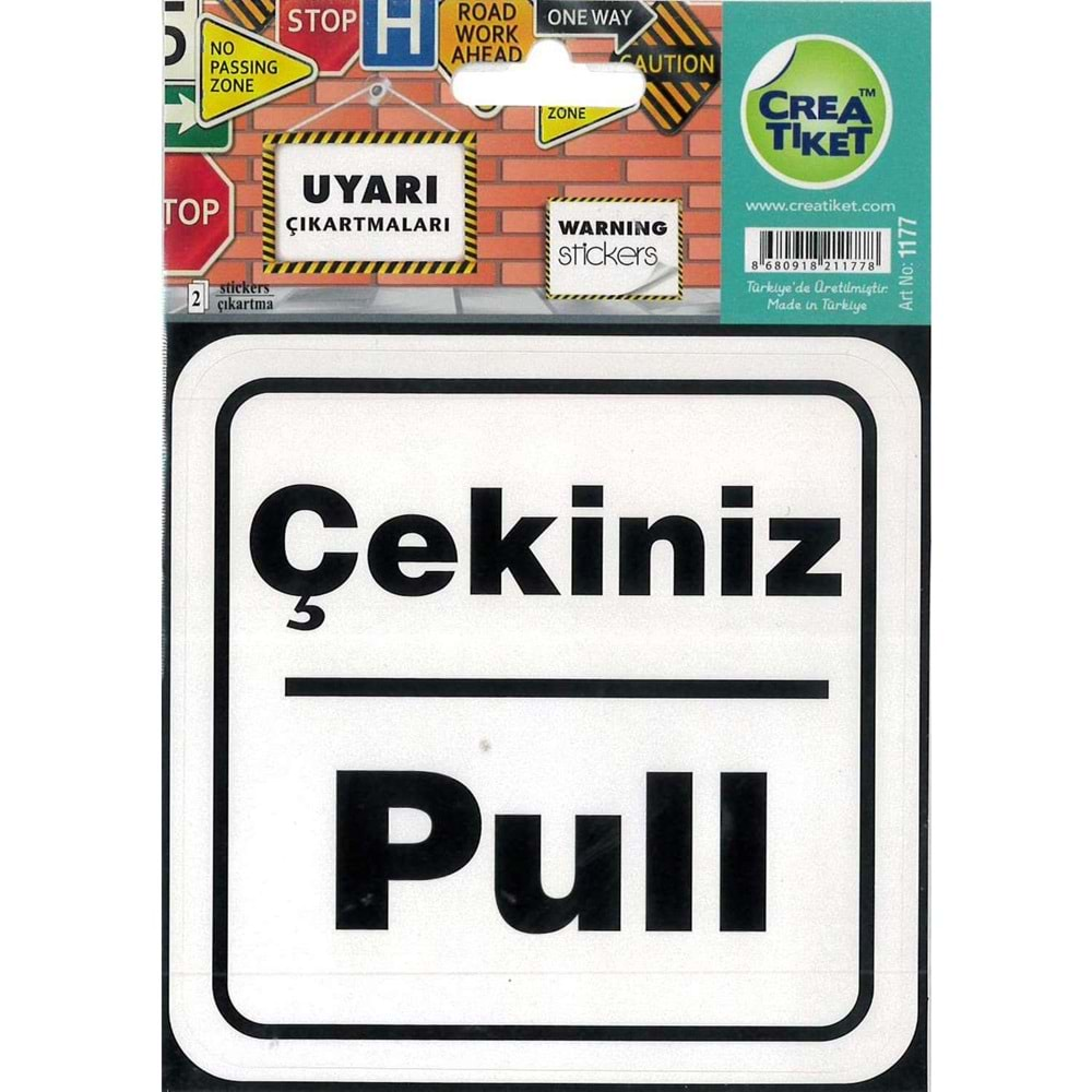 Uyarı Çekiniz / Pull Etiketi Uyarıetiketleri