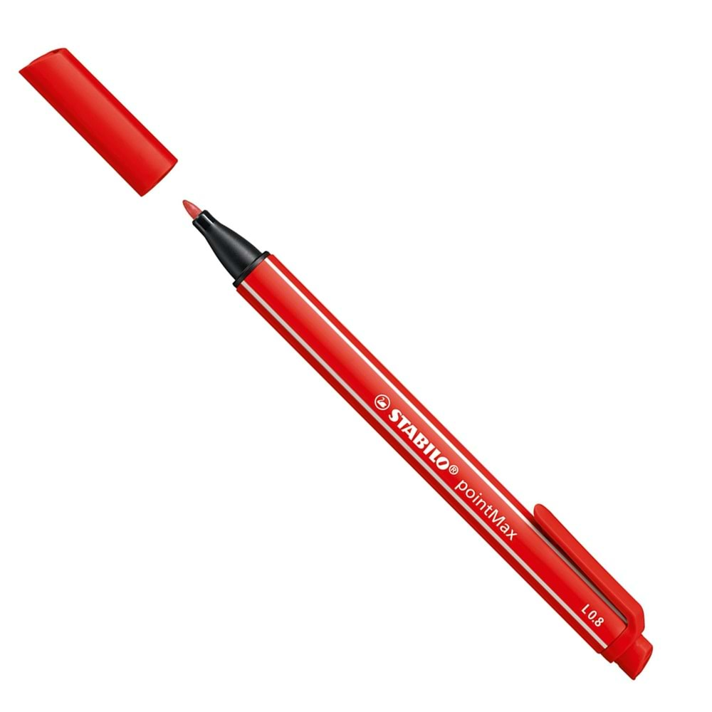 Stabilo PointMax 0.8 mm Keçeli Kalem Carmine Red