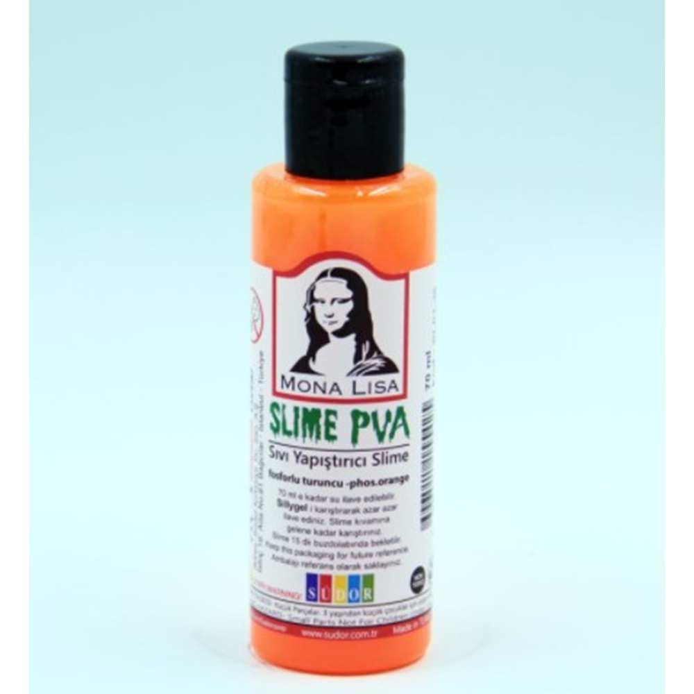 Monalisa Sıvı Slime 70 ml Fosforlu Turuncu