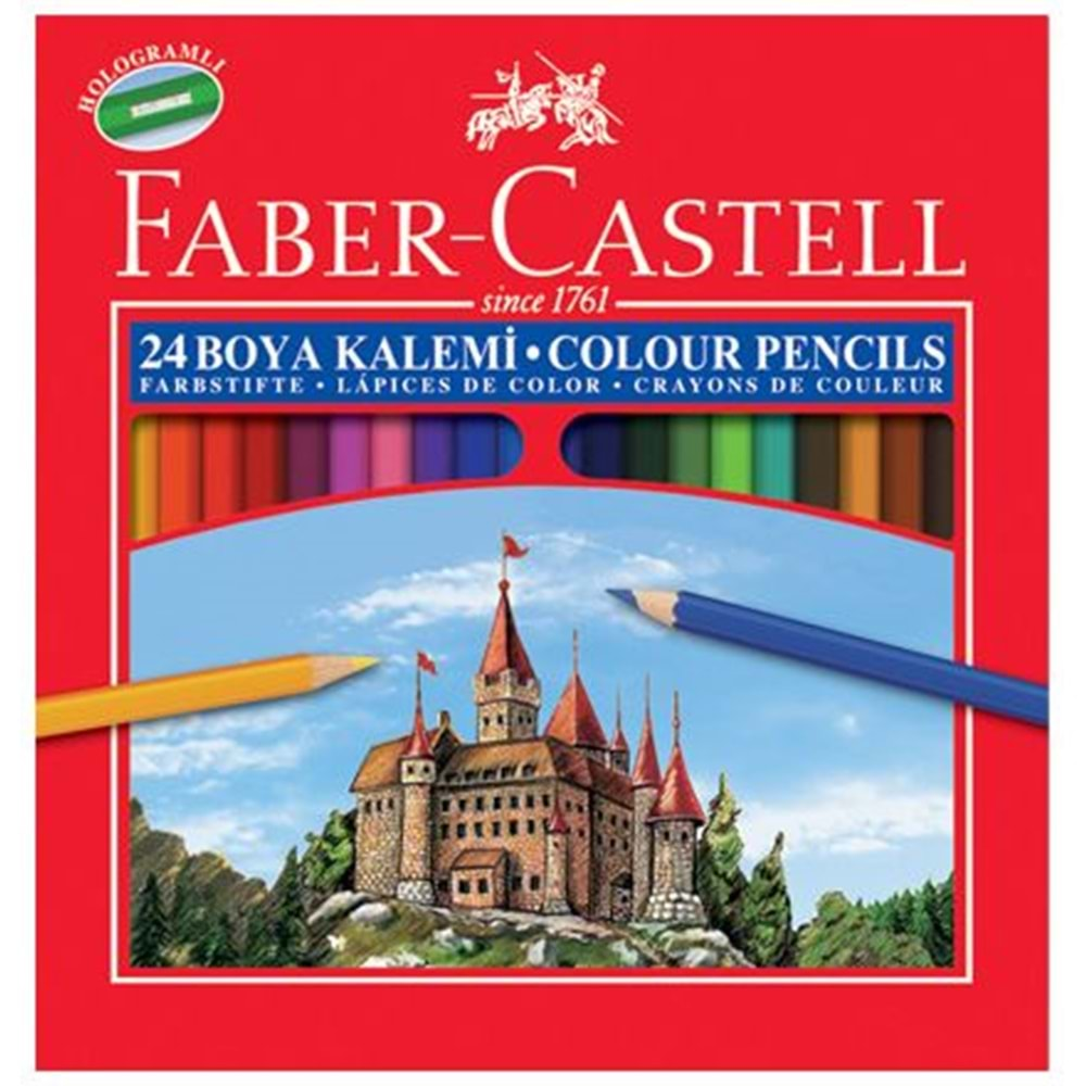 Faber-Castell Karton Kutu Boya Kalemi 24 Renk