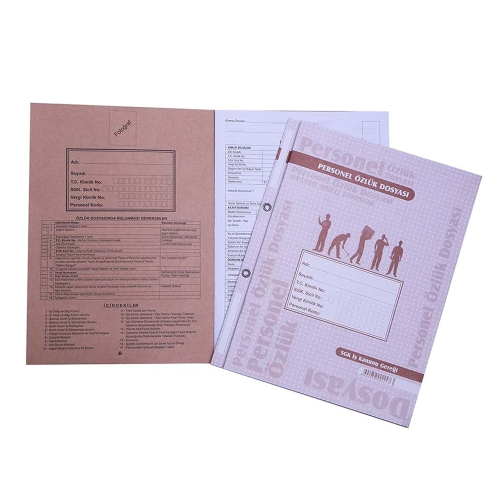 Özkan Personel Özlük Dosyası Bm541