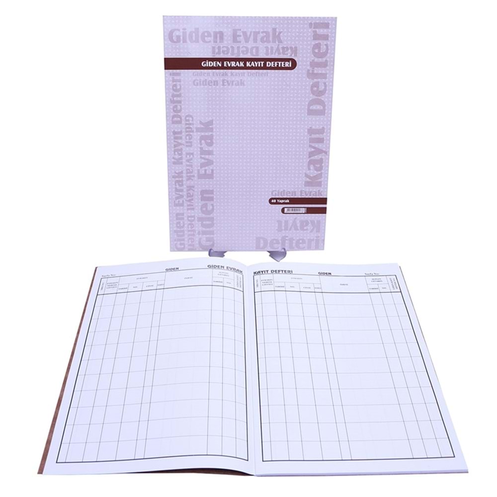 Giden Evrak Kayıt Defteri 40 Yp