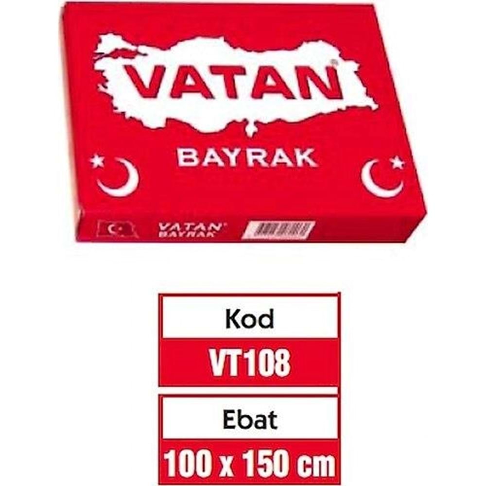Vatan Bayrak 100x150 cm