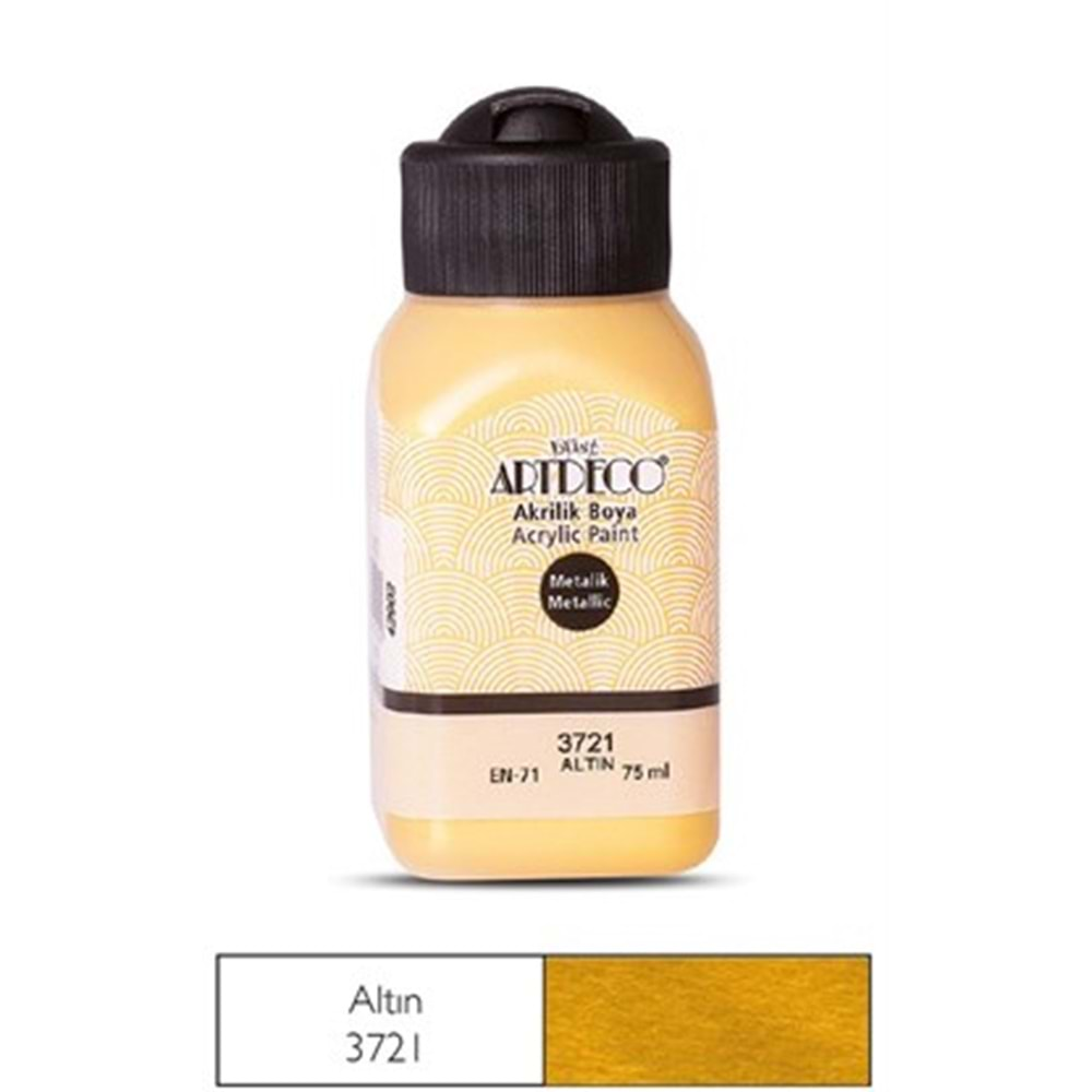 Artdeco Metalik Akrilik Boya 140 ml Altın 3721