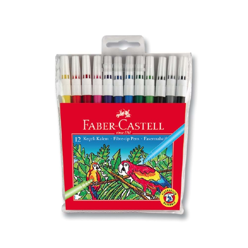 Faber-Castell 12 Renk Keçeli Kalem 155130