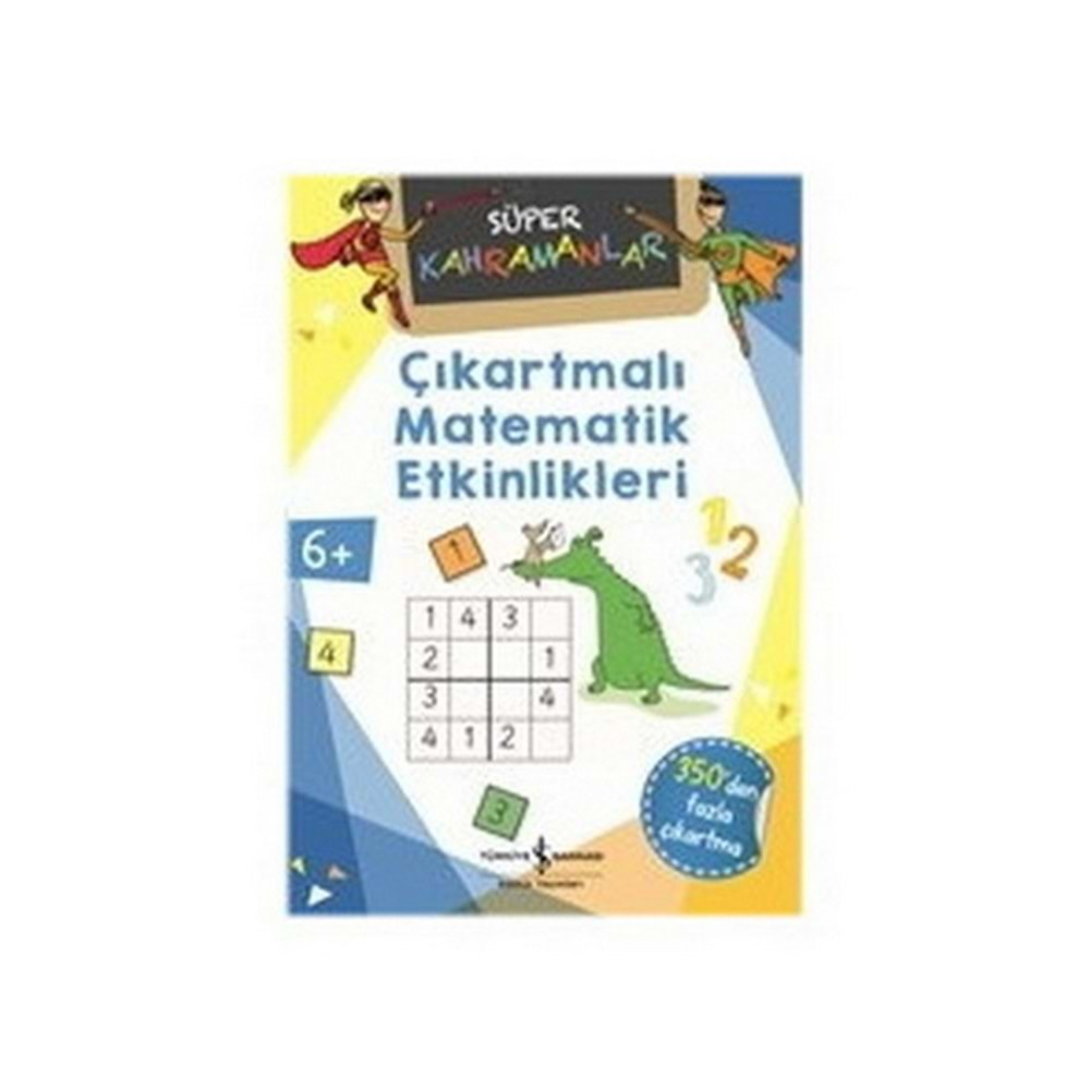 Çıkartmalı Matematik Etkinlikleri Süper Kahramanlar