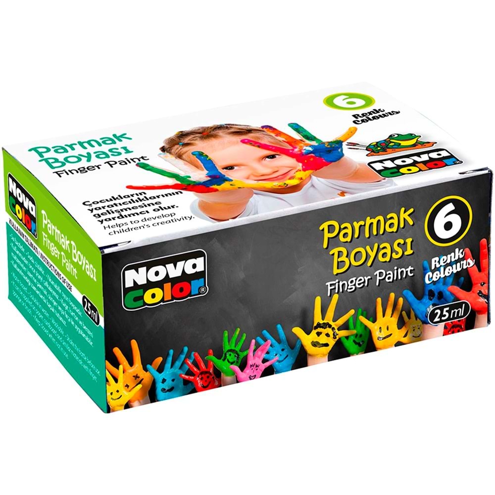 Nova Color Parmak Boyası 25Cc 6Lı Nc-138