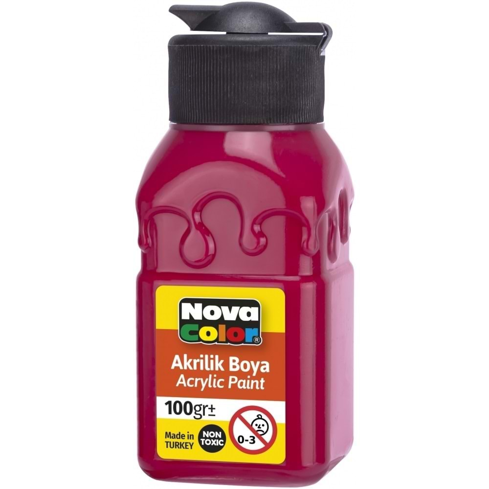 Nova Color Akrilik Boya Ateş Kırmızı 100 Ml Nc-2023