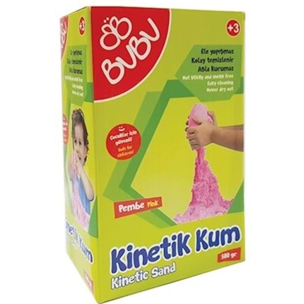 Bu Bu Kinetik Kum 500 Gr. Pembe Ku0005