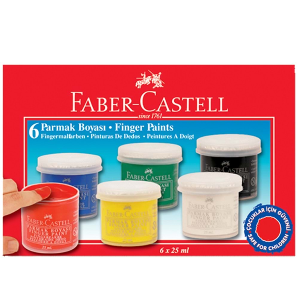 Faber Castell Parmak Boyası 6 Renk 160402