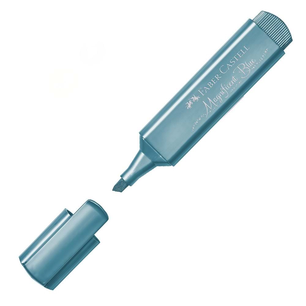 Faber Castell 1546 Metalik Fosforlu Kalem Mavi 154647