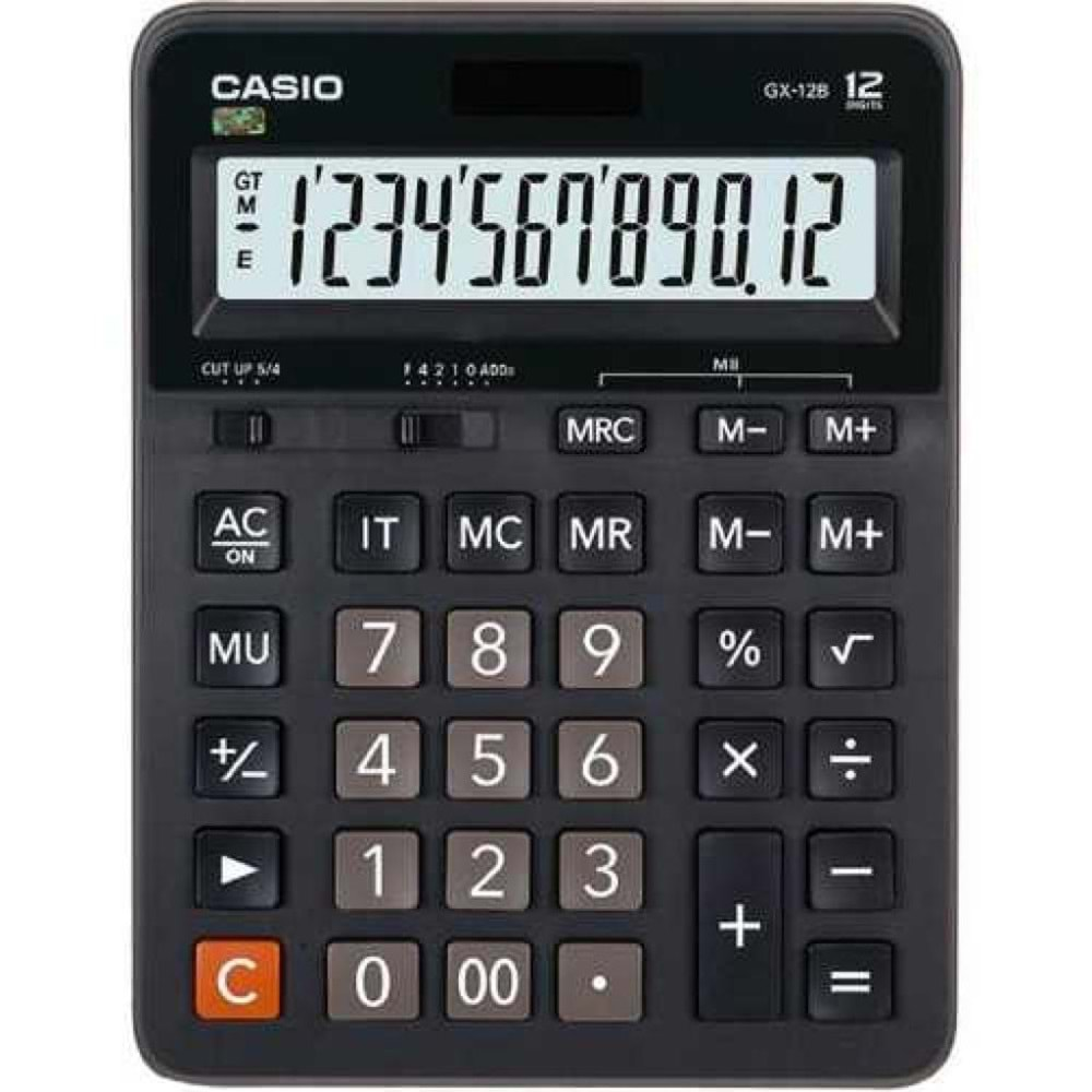 Casio Hesap Makinesi Masaüstü Gx-12B 12 Hane