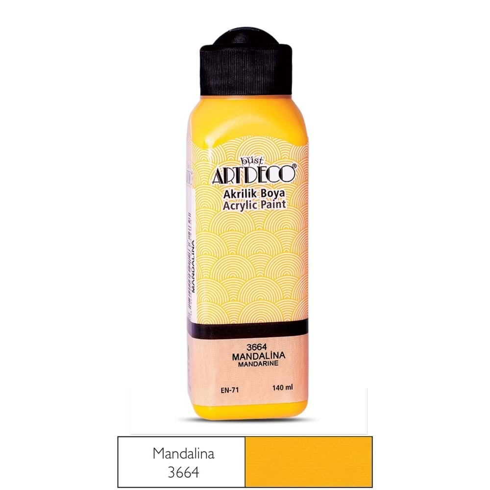 Artdeco Akrilik Boya 140 ml Mandalina 3664