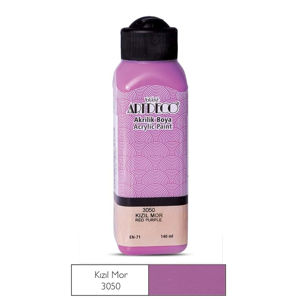 Artdeco Akrilik Boya 140 ml Kızıl Mor 3050