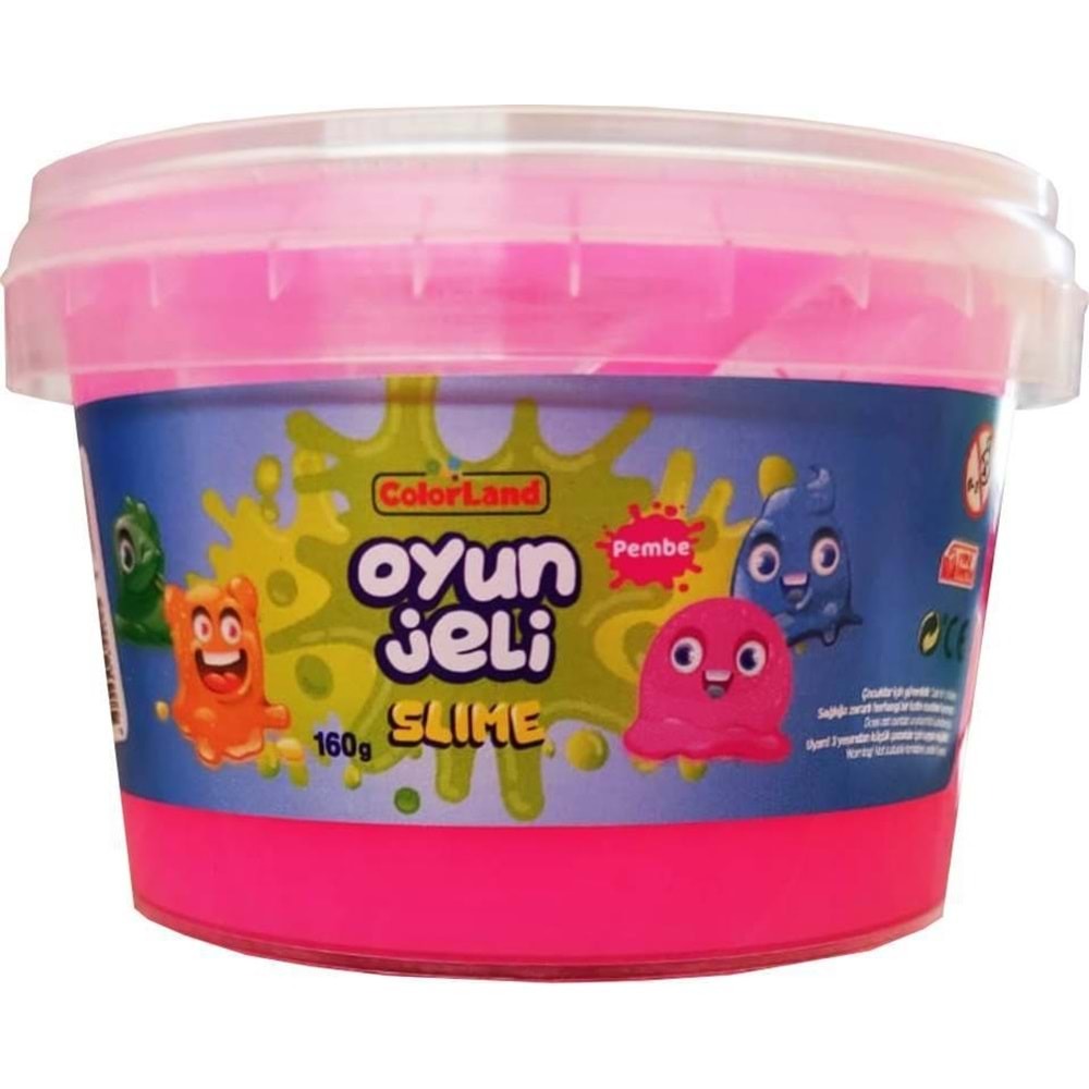 Colorland Oyun Jeli Yuvarlak Pembe 160 Gr Slm05