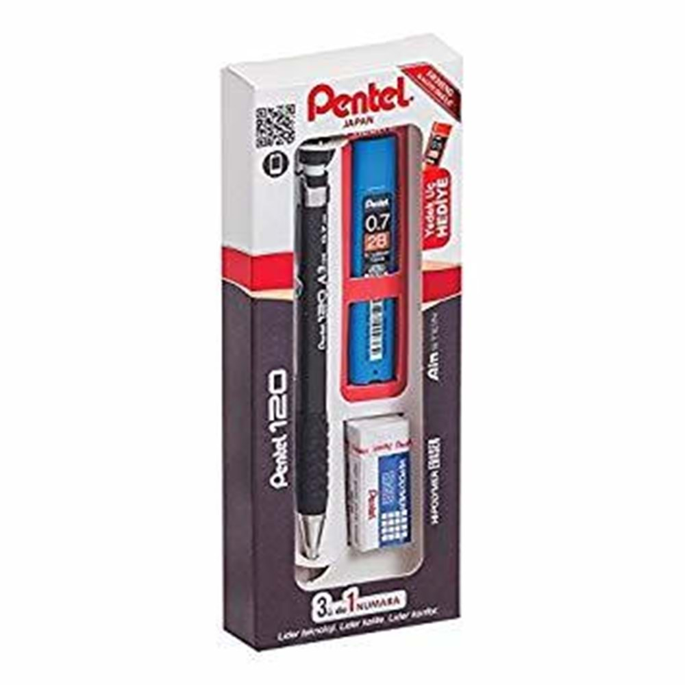 Pentel 120 A3Dx 07 Versatil Kalem 3 Lü Set