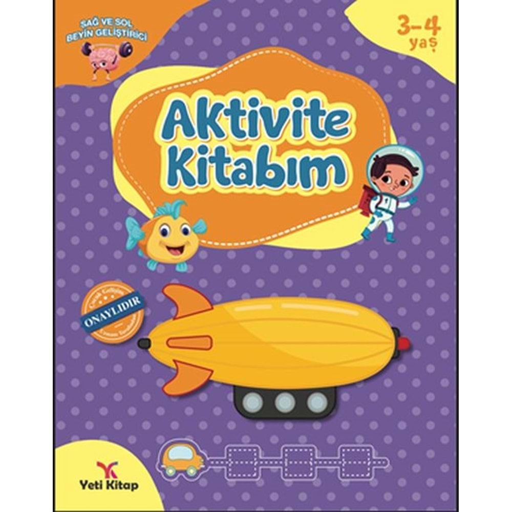 Yeti Kitap 3-4 Yaş Aktivite Kitabı