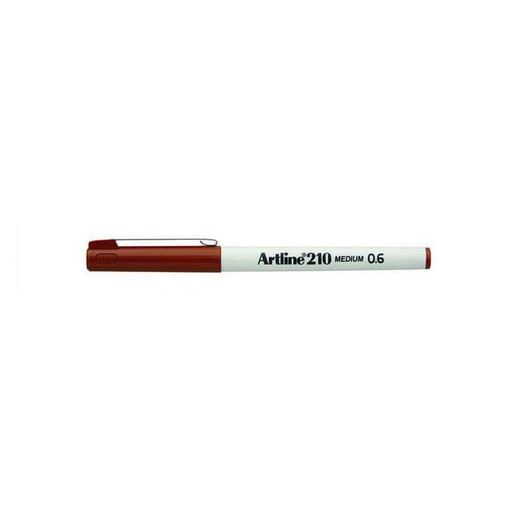 Artline 210N Keçe Uçlu Yazı Kalemi 0.6 mm Koyu Kahverengi