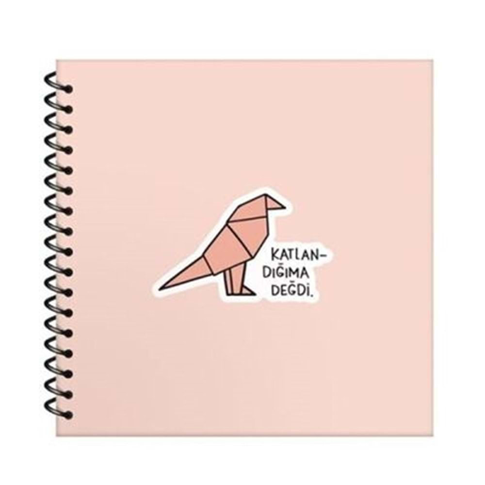 Keskin Color Hisli Şeyler 16X15 Çizgili Defter - Katlandığıma Değdi