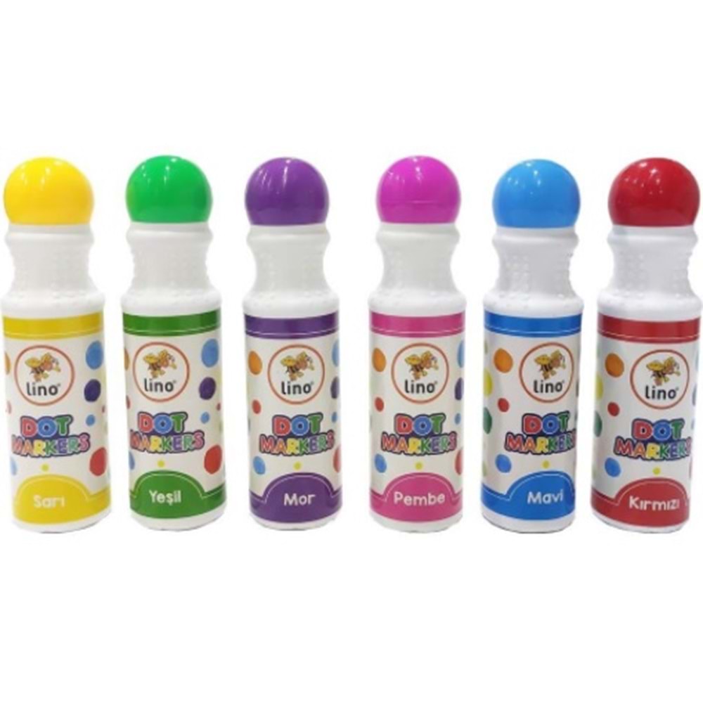 Lino Dot Markers 6 Lı Yıkanabilir
