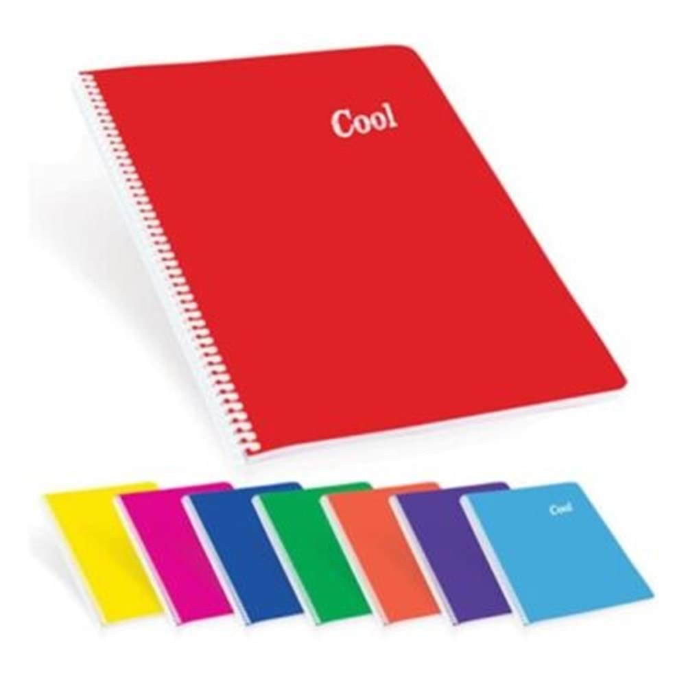 Keskin Color A4 40 Yp. Kareli PP Kp. Spiralli Cool Defter