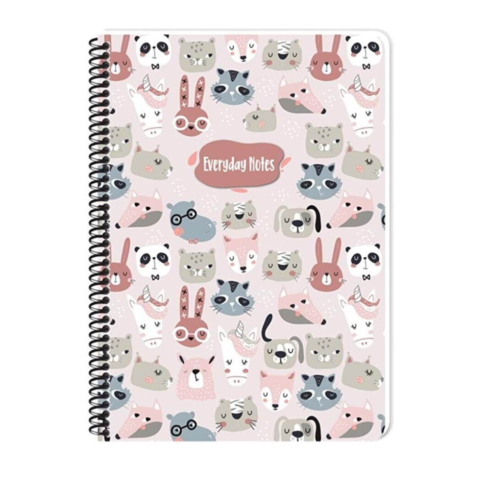 Keskin Color A4 Kareli 80 Yp. Defter Animal Friends - Hayvanlar