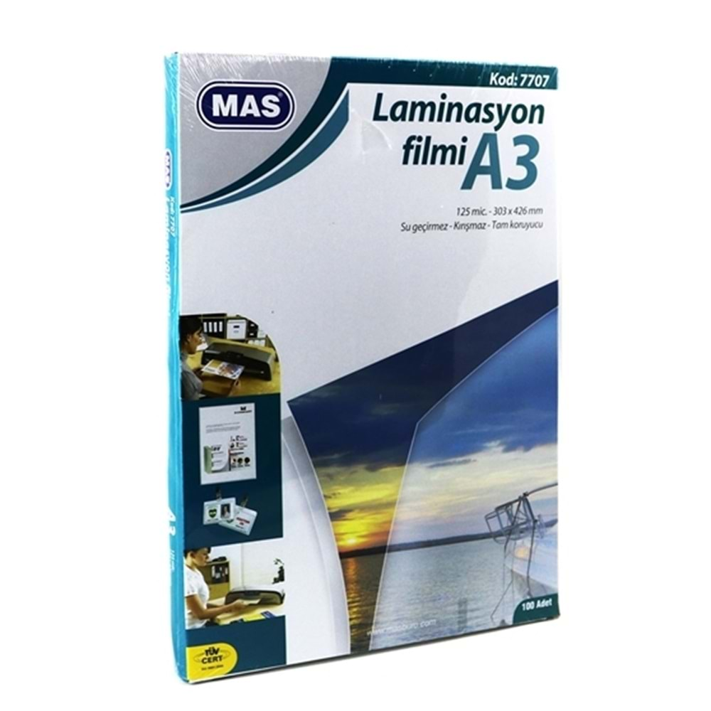 Mas A3 125 Mic Laminasyon Filmi 100 Lü