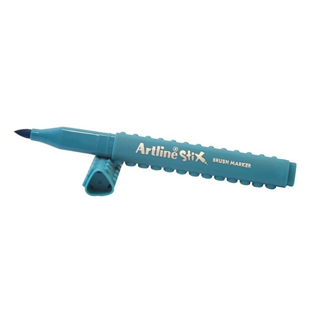 Artline Stix Brush Marker Kalem Turkuaz Renk