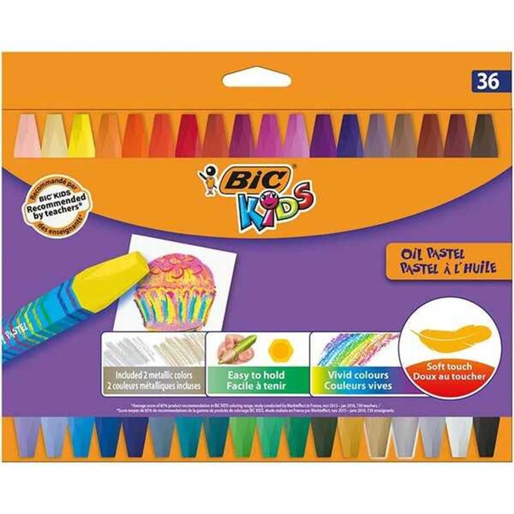 Bic Yağlı Pastel 36 Renk