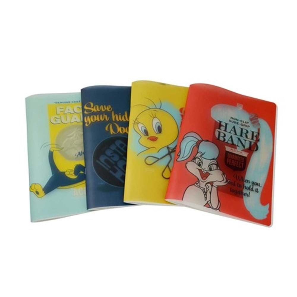 My Note Looney Tunes PP Kapak 18.5x26 40 Yp. Kareli Defter