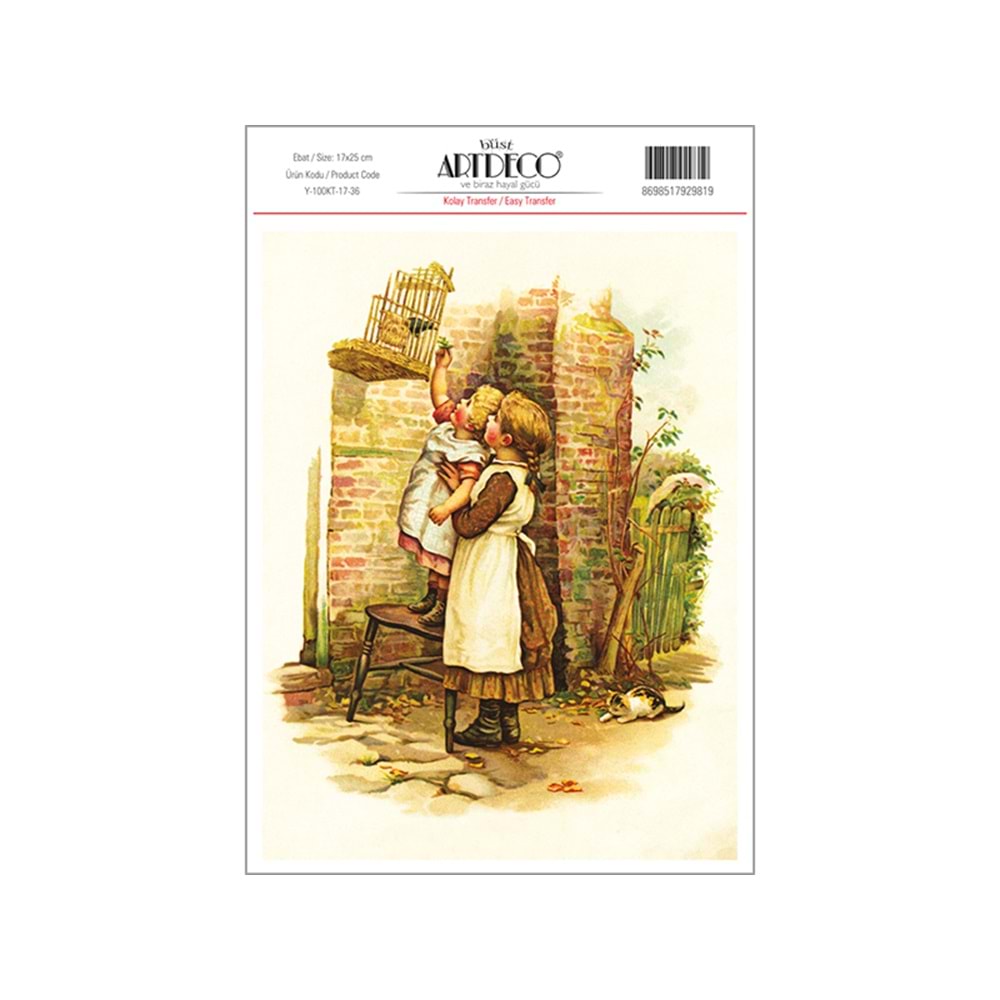 Artdeco Kolay Transfer 17x25cm Desen No:36