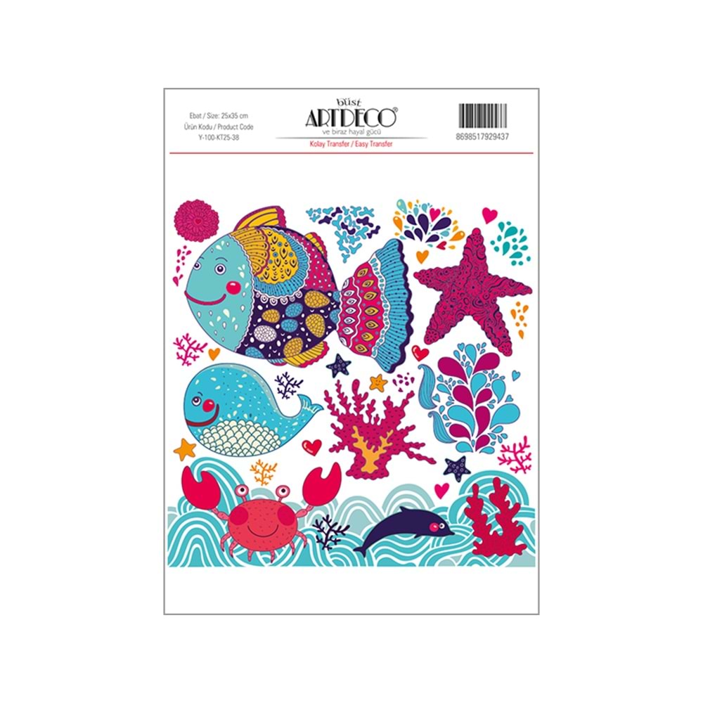 Artdeco Kolay Transfer 25x35cm Desen No:38