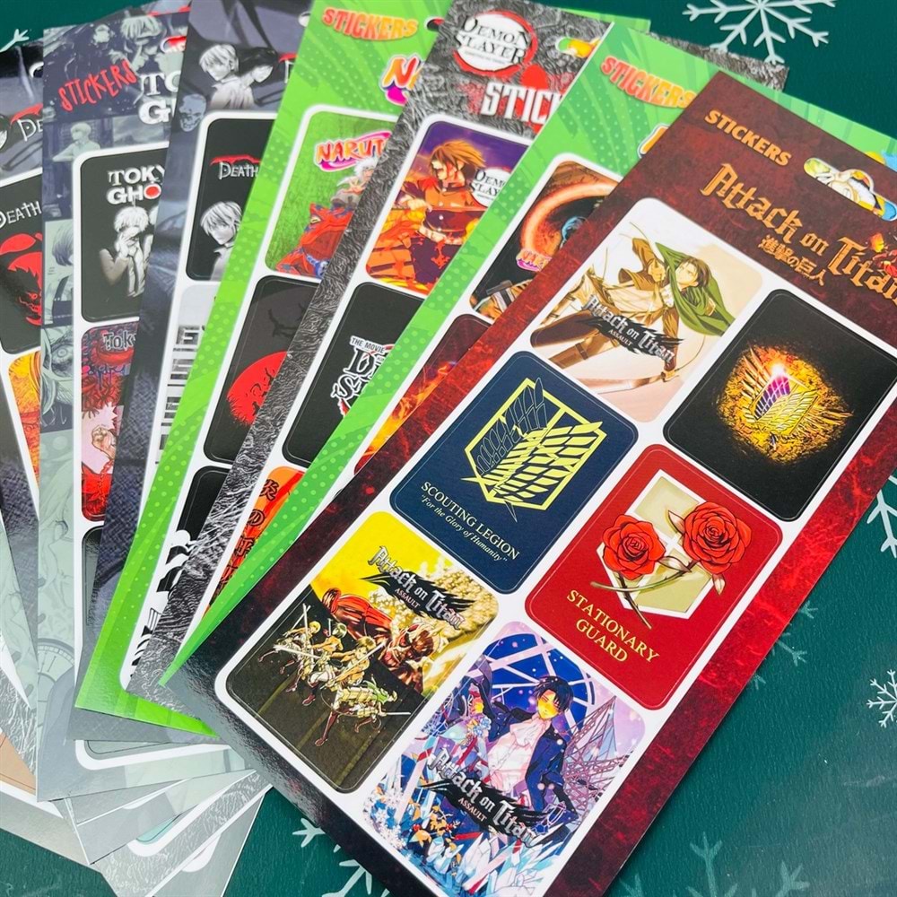 Anime Tasarımlı Sticker