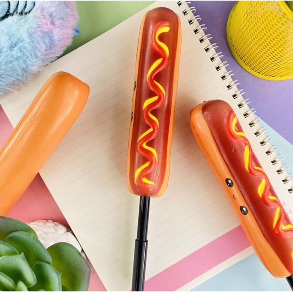 Squishy Jel Kalem Sosisli Hot Dog